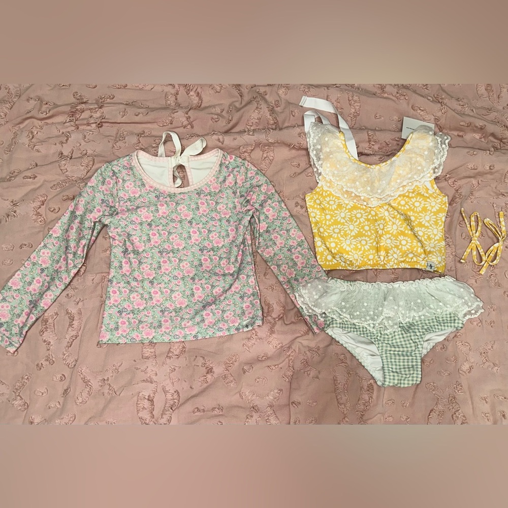 Love & Grow Sunshine/Cherry Blossom Mixed Swim Bundle 4T